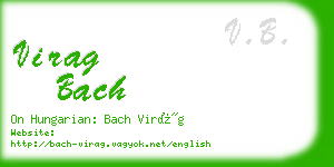 virag bach business card